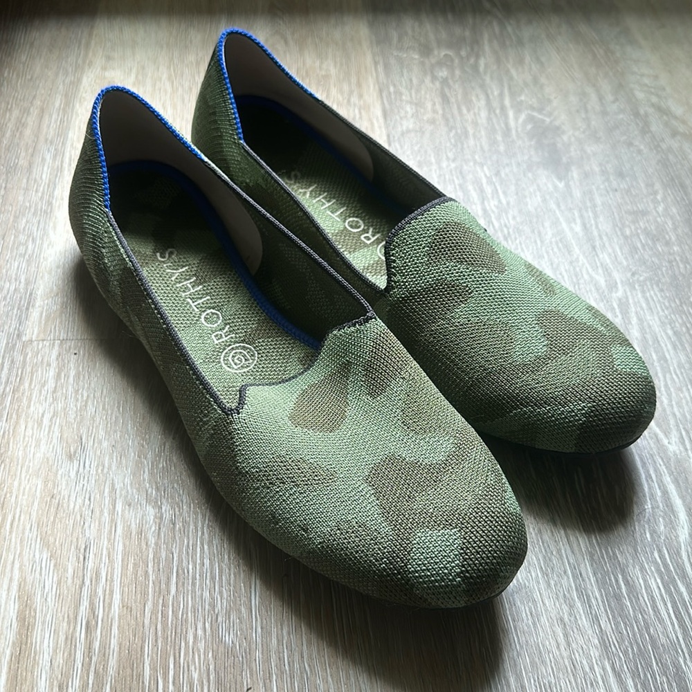 Rothys Green Camo Original Loafers (10)